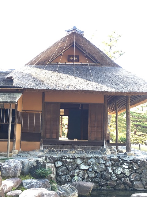 桂離宮にて